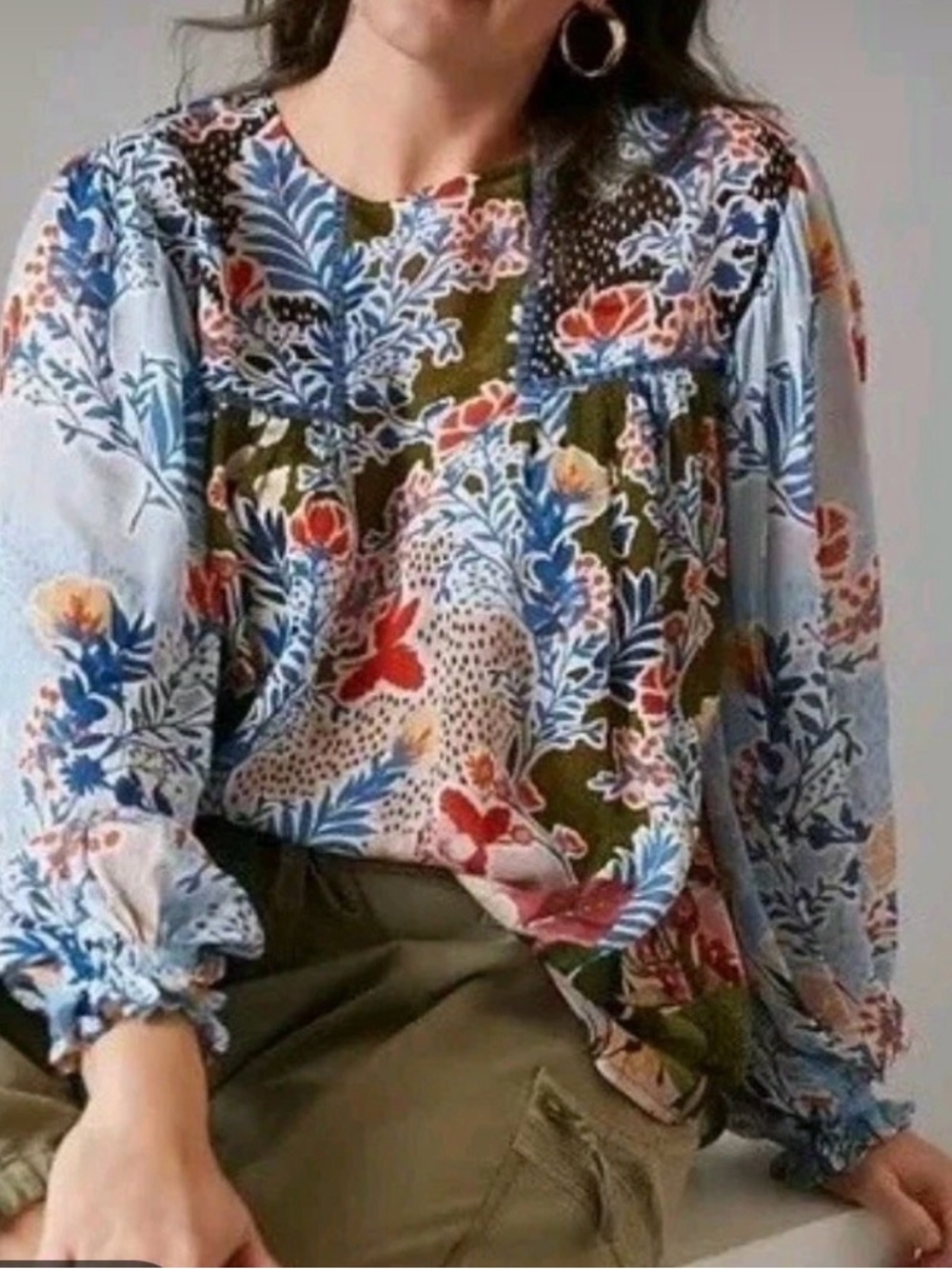 Bl^nk London Miranda peasant blouse
